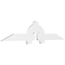 Ekena Millwork Ericson Architectural Grade PVC Gable Bracket, 84"W x 17 1/2"H x 2"D x 6"F, 5/12 Pitch GBP084X18X0206ERI00 - alternate 1
